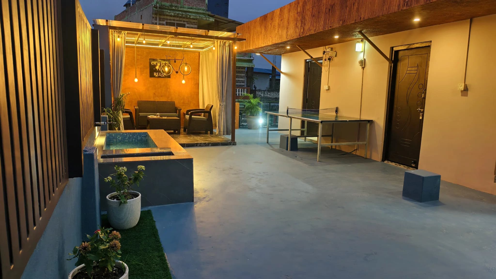 Morning at Omnia Luxe Villa, first light